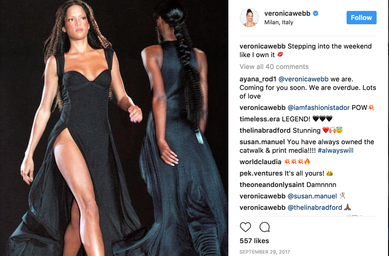 Courtesy of @VeronicaWebb via Instagram